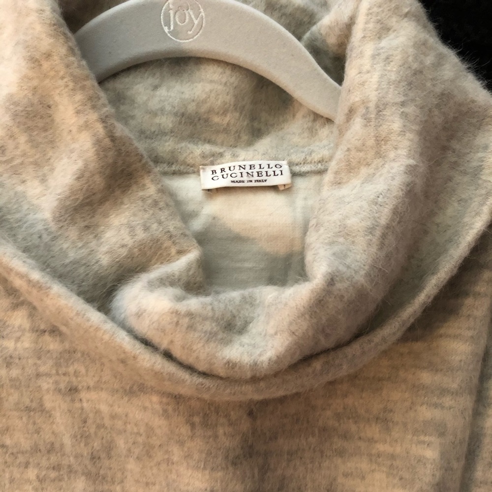 ALPACA BRUNELLO CUCINELLI OVERSIZED COWL-NECK